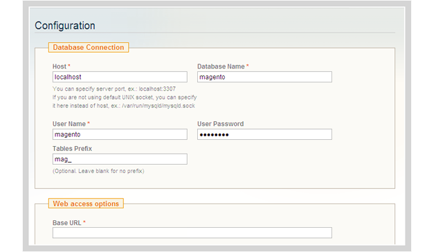 Magento Installation Stage 2